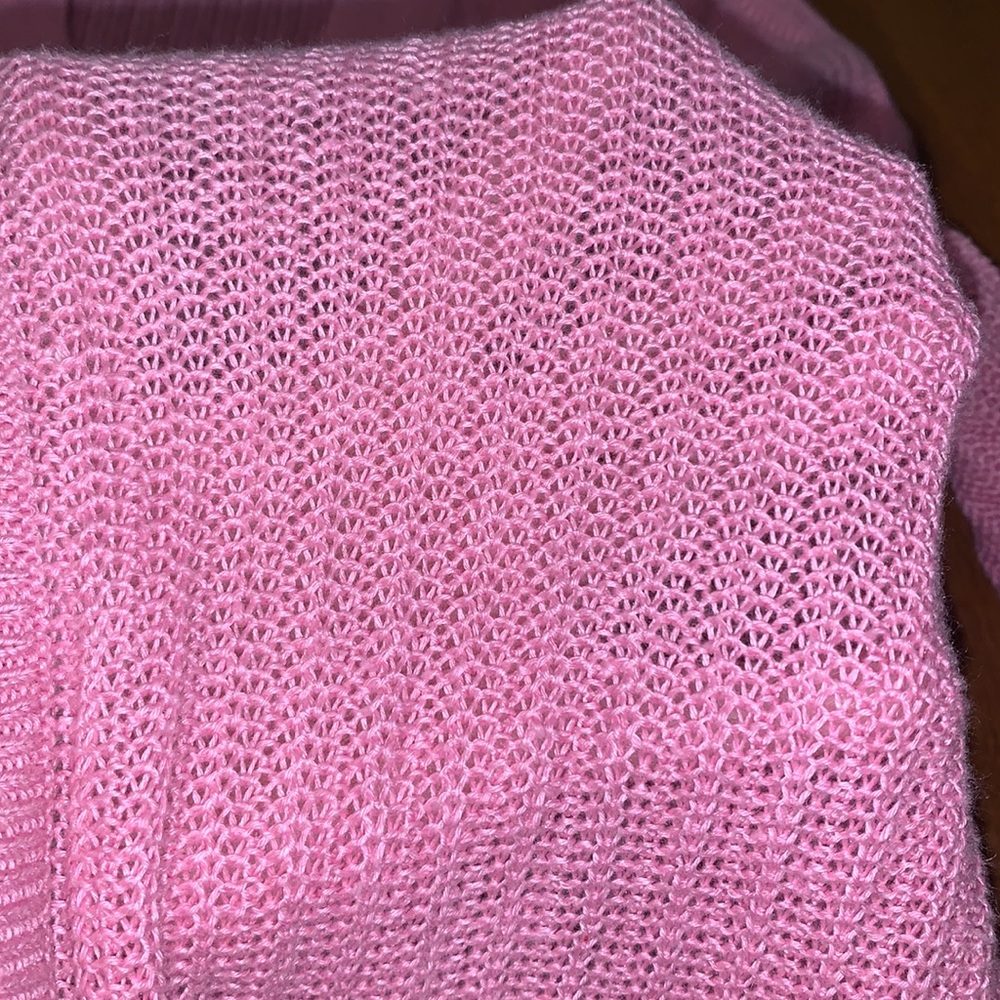 Talbots 100% Linen Knit Open Front Cardigan - image 6